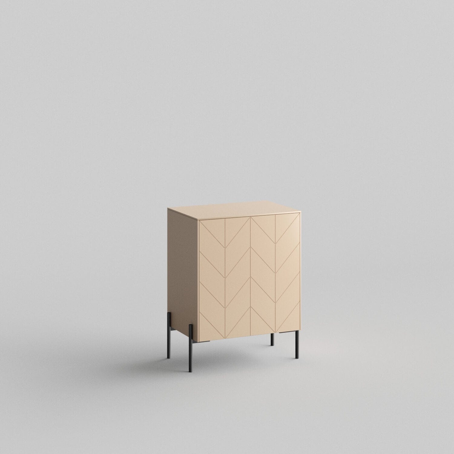 Chevron Full Kit (door, top and side panels) in Earthy Sand to remodel Besta, 25" tall 1 door frame. Rich and durable designer-grade finish.