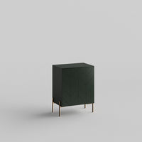 Chevron Full Kit (door, top and side panels) in Luxe Green to remodel Besta, 25" tall 1 door frame. Rich and durable designer-grade finish.