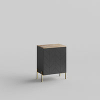 Custom doors, warm Ambrosia Maple wood top and side panels for IKEA Besta Cabinet Door Iconic Iron