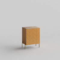 Custom doors, warm Ambrosia Maple wood top and side panels for IKEA Besta Cabinet Door Tanned Leather
