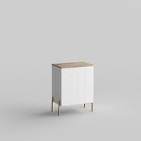 Custom doors, warm Ambrosia Maple wood top and side panels for IKEA Besta Cabinet Door White Lace