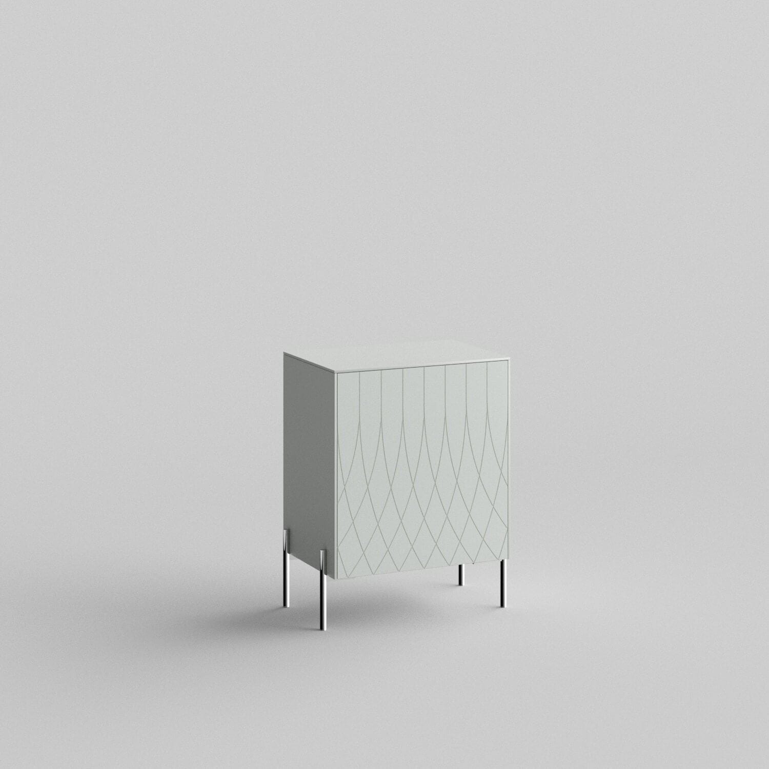Seville Full Kit (door, top and side panels) in Silver Sage to remodel Besta, 25" tall 1 door frame. Rich and durable designer-grade finish.