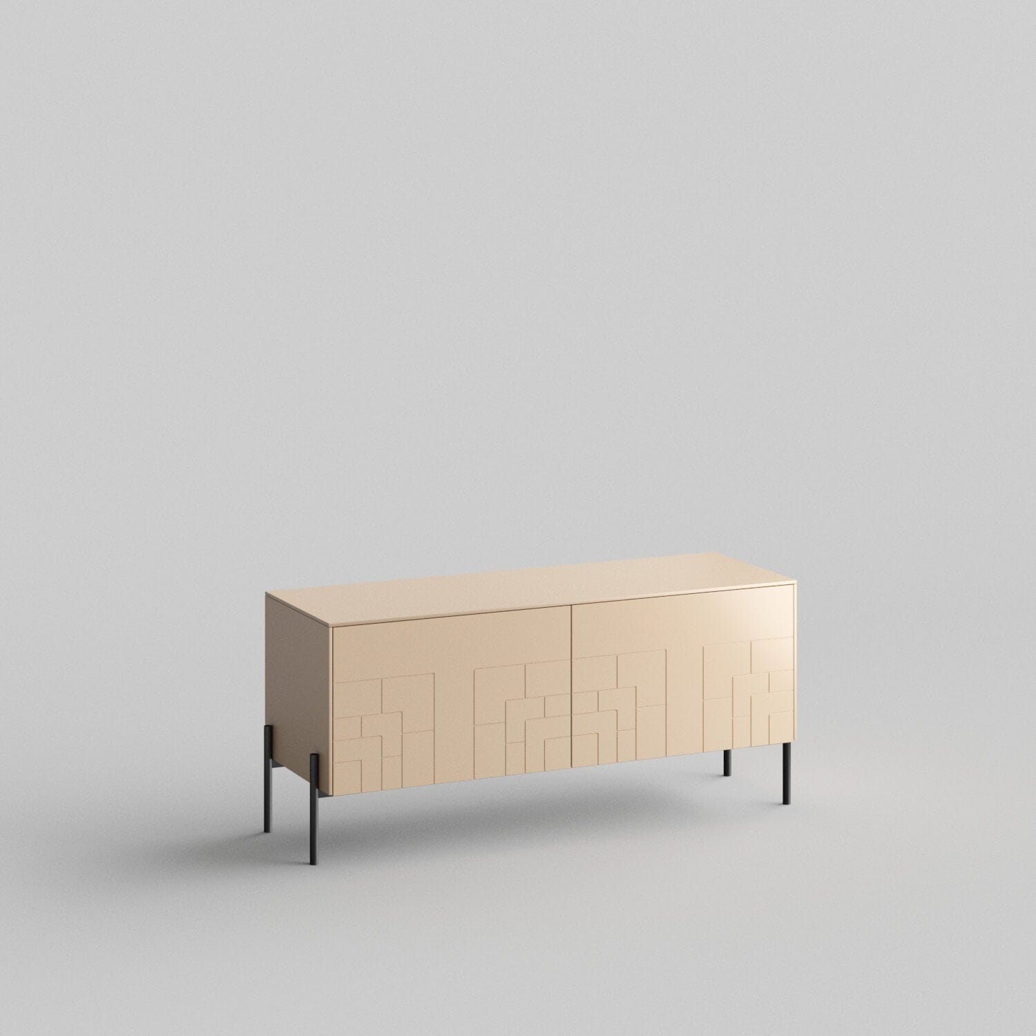 Deco Full Kit (doors, top and side panels) in Earthy Sand to remodel Besta, 15" tall 2 door frame. Rich and durable designer-grade finish.