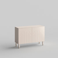 Deco Full Kit (doors, top and side panels) in Pale Blush to remodel Besta, 25" tall 2 door frame. Rich and durable designer-grade finish.