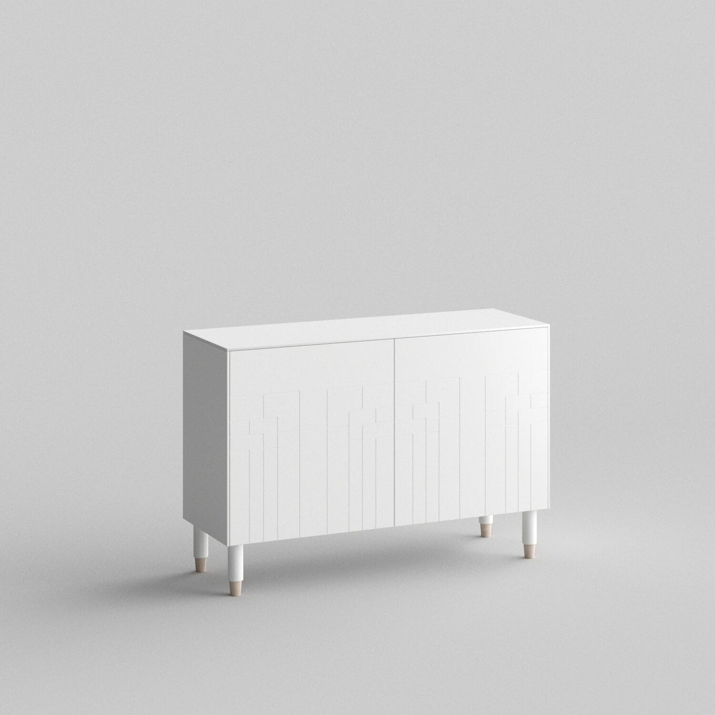 Deco Full Kit (doors, top and side panels) in White Lace to remodel Besta, 25" tall 2 door frame. Rich and durable designer-grade finish.