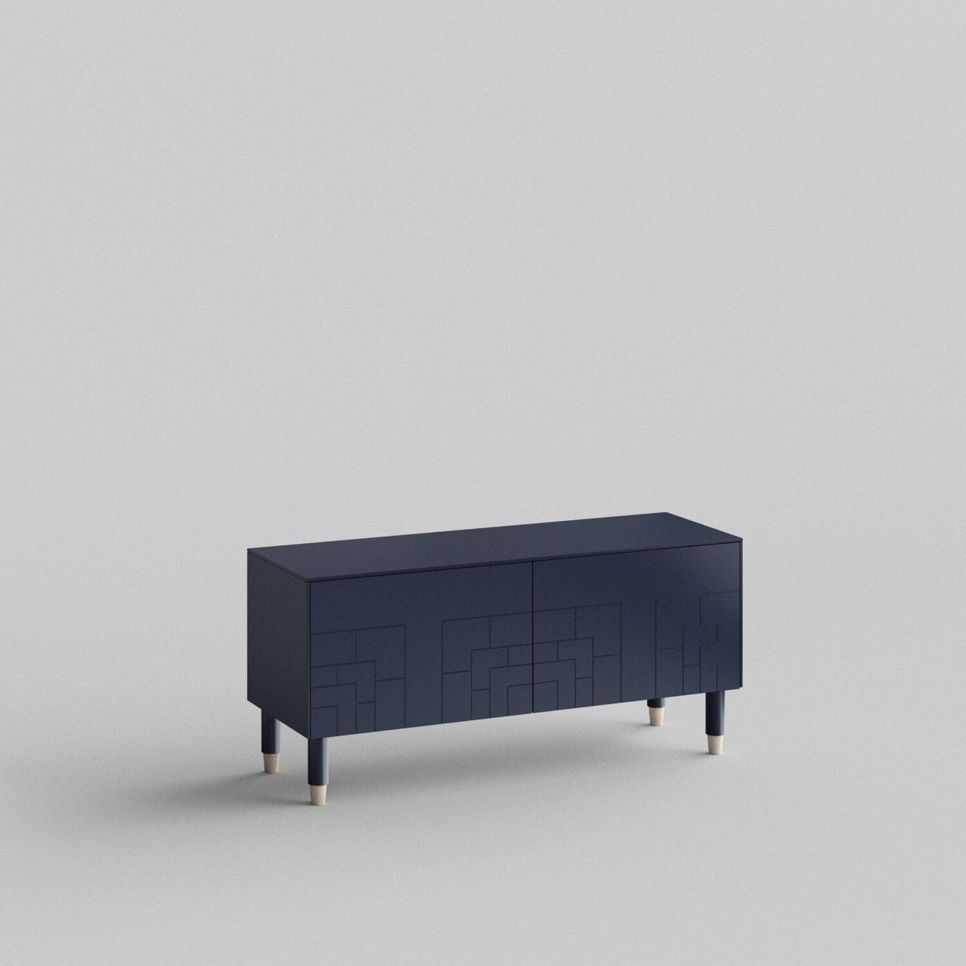 Deco Full Kit (doors, top and side panels) in Classy Navy to remodel Besta, 15" tall 2 door frame. Rich and durable designer-grade finish.