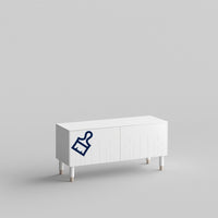 Deco Full Kit (doors, top and side panels) DIY to remodel Besta, 15" tall 2 door frame. You finish. :)