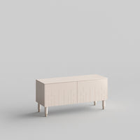 Deco Full Kit (doors, top and side panels) in Pale Blush to remodel Besta, 15" tall 2 door frame. Rich and durable designer-grade finish.