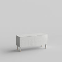 Deco Full Kit (doors, top and side panels) in Perfect Gray to remodel Besta, 15" tall 2 door frame. Rich and durable designer-grade finish.