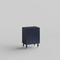 Deco Full Kit (door, top and side panels) in Classy Navy to remodel Besta, 25" tall 1 door frame. Rich and durable designer-grade finish.