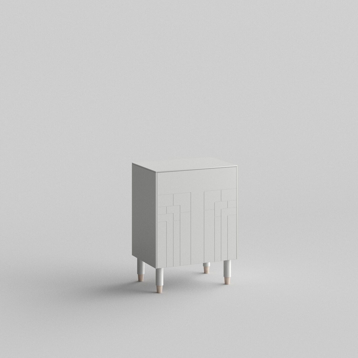 Deco Full Kit (door, top and side panels) in Perfect Gray to remodel Besta, 25" tall 1 door frame. Rich and durable designer-grade finish.