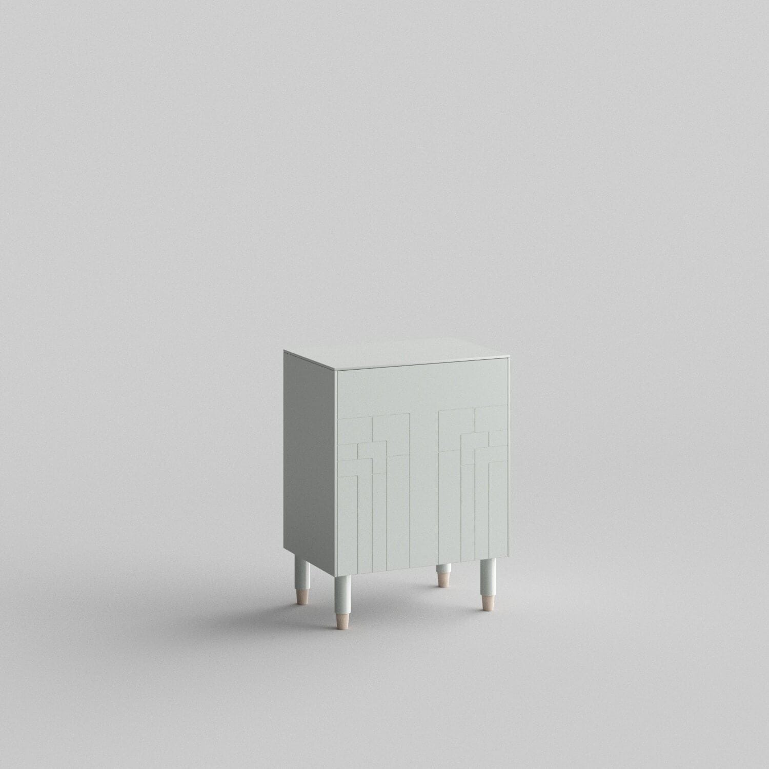 Deco Full Kit (door, top and side panels) in Silver Sage to remodel Besta, 25" tall 1 door frame. Rich and durable designer-grade finish.