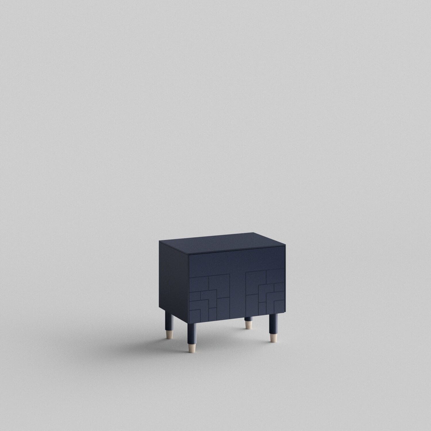 Deco Full Kit (door, top and side panels) in Classy Navy to remodel Besta, 15" tall 1 door frame. Rich and durable designer-grade finish.