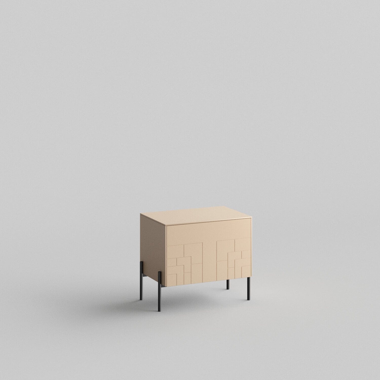 Deco Full Kit (door, top and side panels) in Earthy Sand to remodel Besta, 15" tall 1 door frame. Rich and durable designer-grade finish.