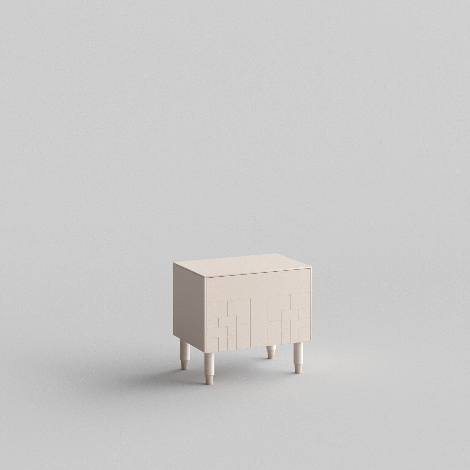 Deco Full Kit (door, top and side panels) in Pale Blush to remodel Besta, 15" tall 1 door frame. Rich and durable designer-grade finish.