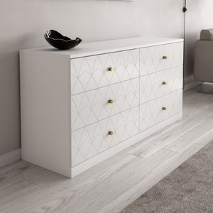 Joan Dresser Drawer Fronts for IKEA Malm in White Lace