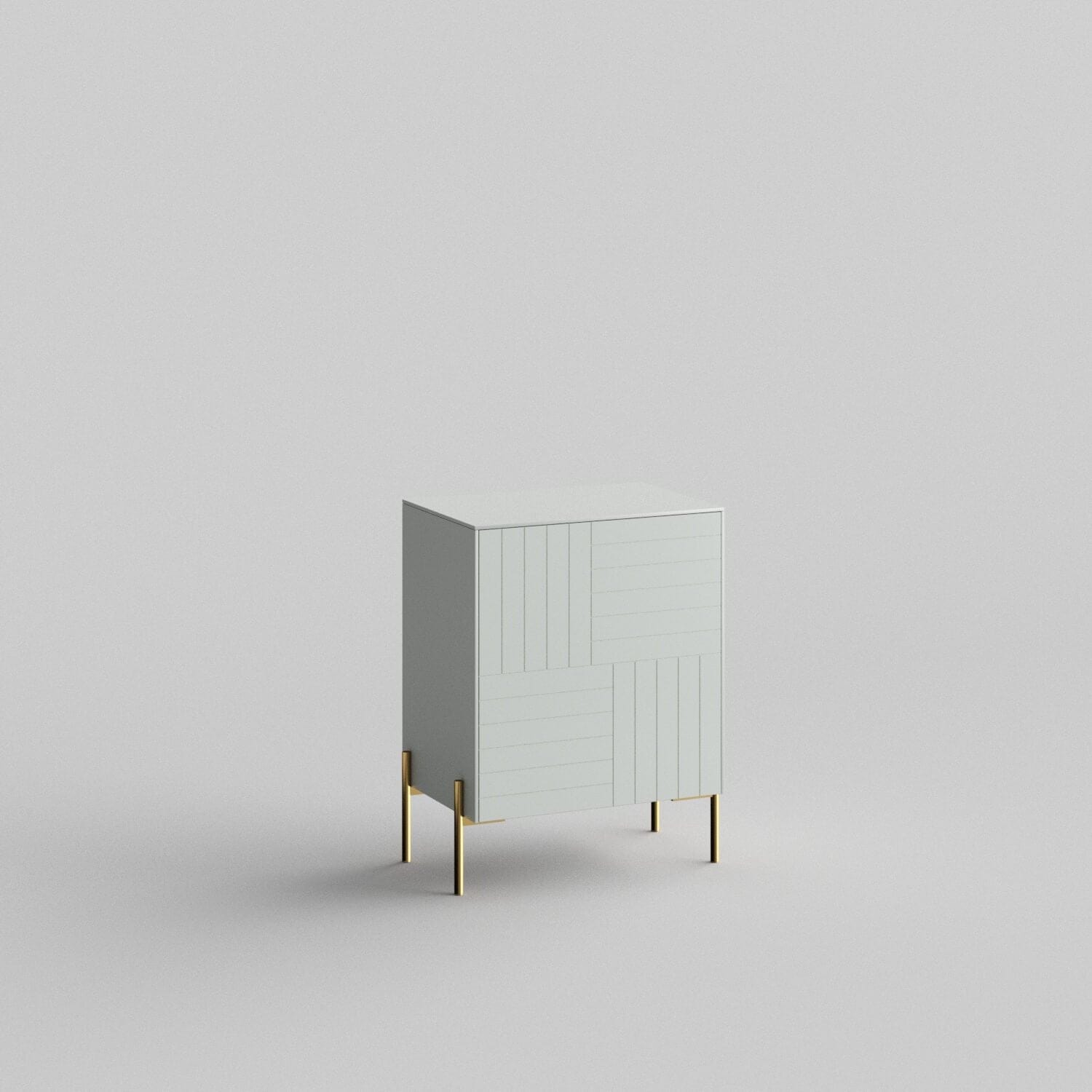 Parquet Full Kit (door, top and side panels) in Silver Sage to remodel Besta, 25" tall 1 door frame. Rich and durable designer-grade finish.