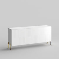 Parquet Full Kit (doors, top and side panels) in White Lace to remodel Besta, 25" tall 3 door frame. Rich and durable designer-grade finish.