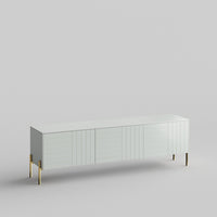 Parquet Full Kit (doors, top and side panels) in Silver Sage to remodel Besta, 15" tall 3 door frame. Rich and durable designer-grade finish.