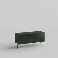 Rafter Full Kit (doors, top and side panels) in Luxe Green to remodel Besta, 15" tall 2 door frame. Rich and durable designer-grade finish.