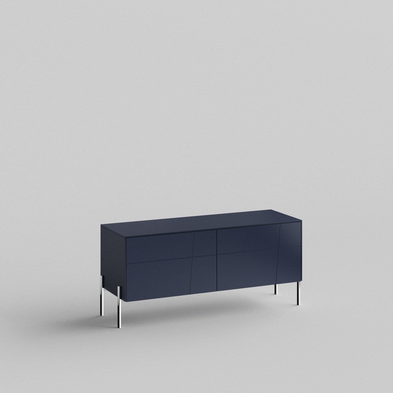 Rafter Full Kit (doors, top and side panels) in Classy Navy to remodel Besta, 15" tall 2 door frame. Rich and durable designer-grade finish.