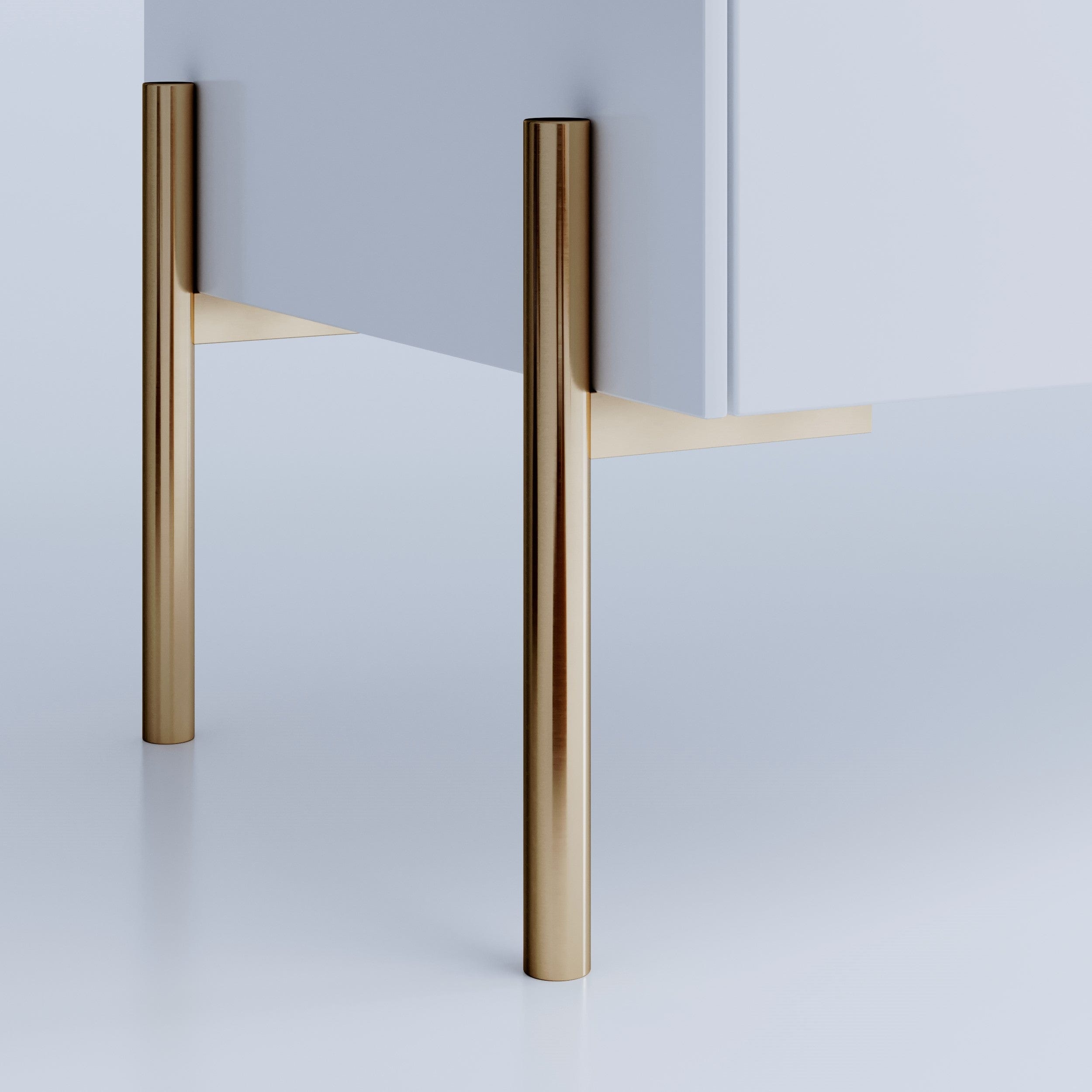 Brass Furniture Legs in Steel Sara