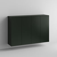 Amelia Slab Full Kit (doors, top and side panels) in Luxe Green by Norse Interiors to remodel IKEA Sektion, 2 frames. Rich and durable designer-grade finish. Custom made to order in the USA.