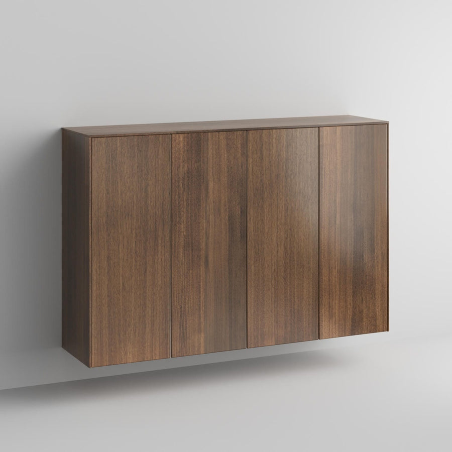 Walnut Full Kit (doors, top and side panels) to remodel Sektion, 2 frames. Real wood veneer is hand-sequenced so the natural grain patterns flow seamlessly across each unique piece.