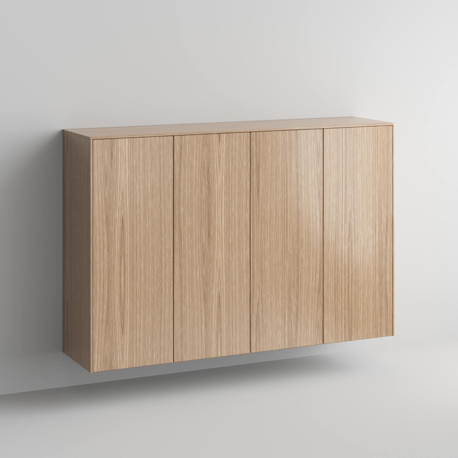 Customize IKEA's Sektion wall cabinet with white oak wood doors