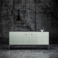 TV Stand Rosa IKEA Besta in Silver Sage with Chrome Leg Sara