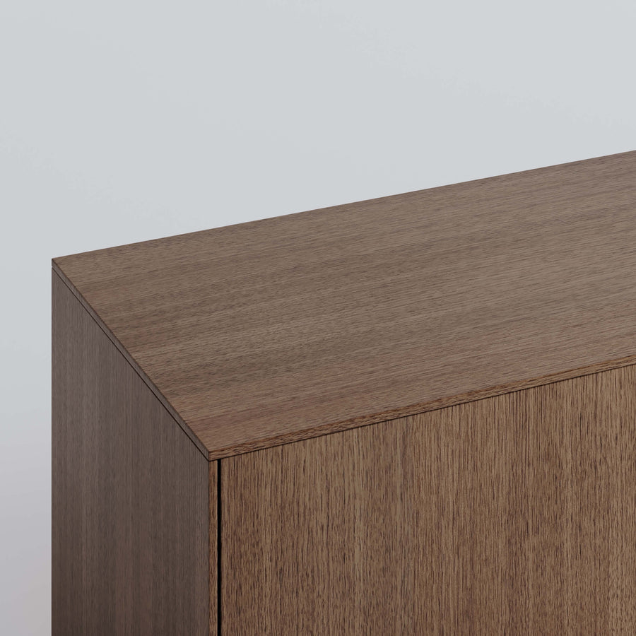 Sektion Top Panel in Walnut. Genuine wood veneer.
